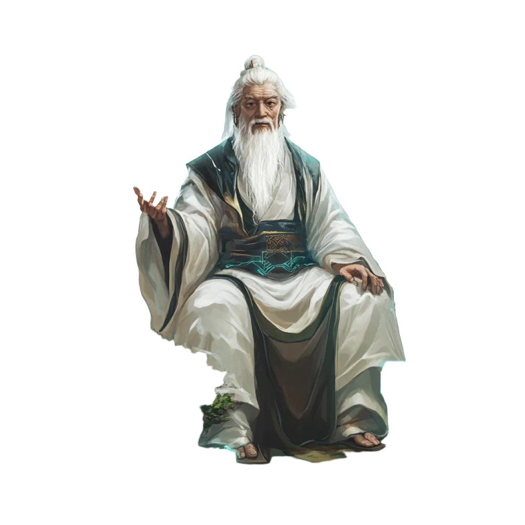 Cyberpunk Lao Tzu Vinyl Car Decal Sticker – Waterproof & UV-Resistant 8"