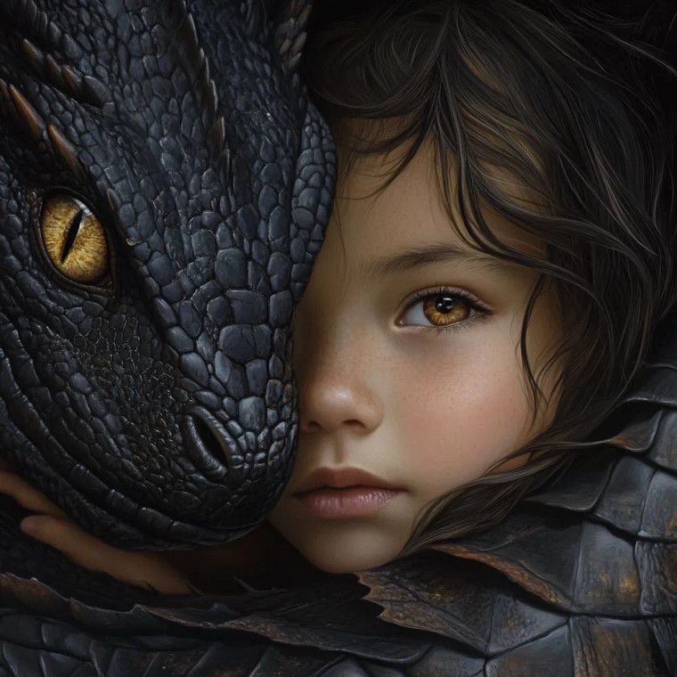 Child With Dragon Vinyl Car Decal Sticker – Waterproof & UV-Resistant 8" Child With Dragon Vinyl Car Decal Sticker – Waterproof & UV-Resistant 8"