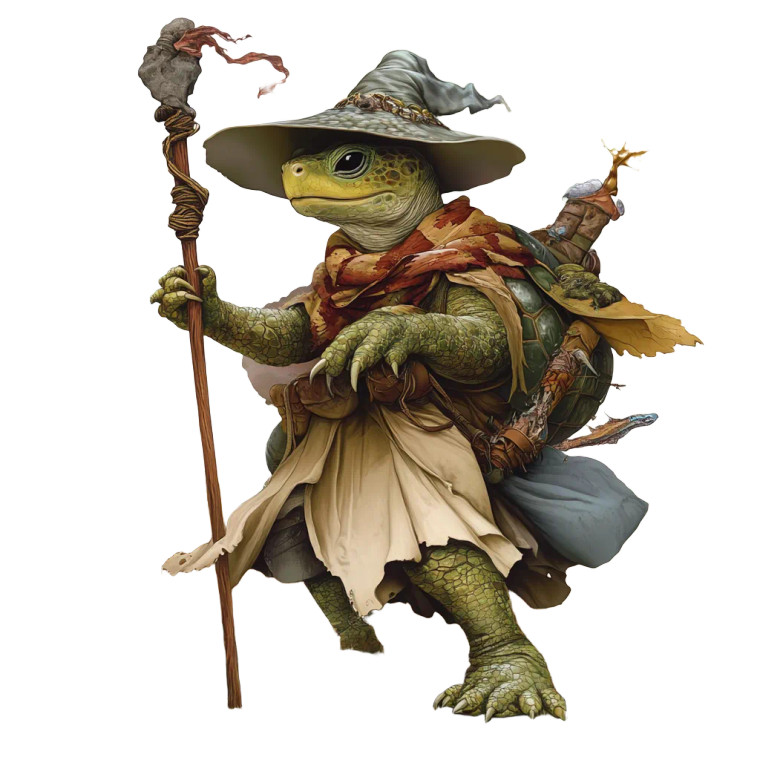 Turtle Wizard V5 Vinyl Car Decal Sticker – Waterproof & UV-Resistant 8"