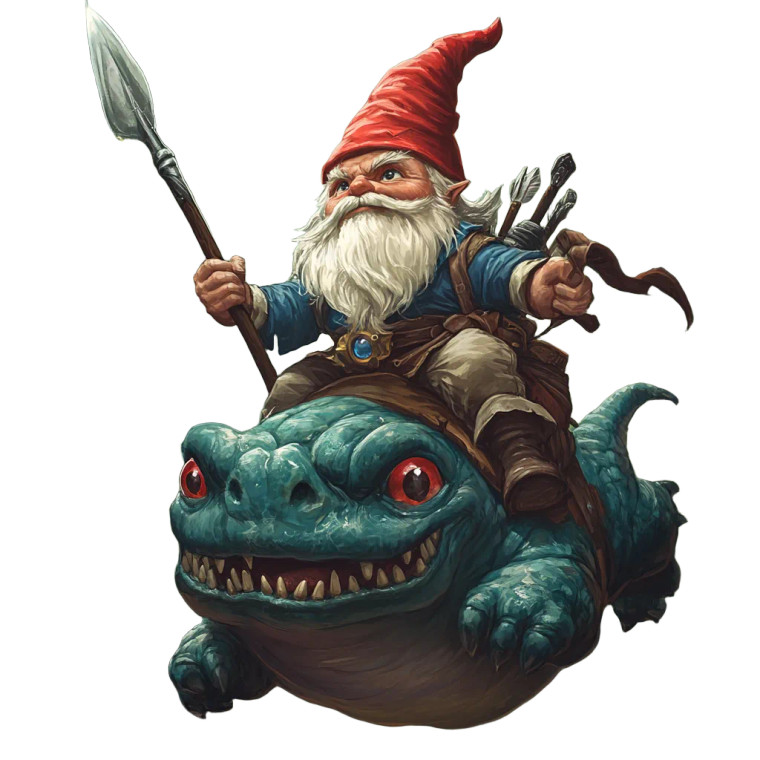 Gnome Vs Slime Vinyl Car Decal Sticker – Waterproof & UV-Resistant 8"