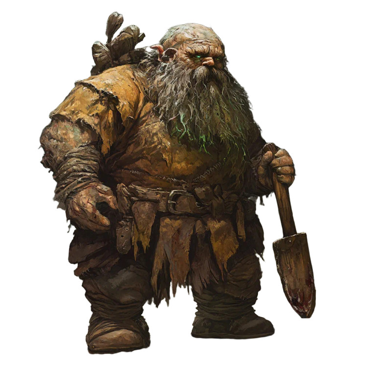 Hollowed Dwarf Villager Vinyl Car Decal Sticker – Waterproof & UV-Resistant 8"