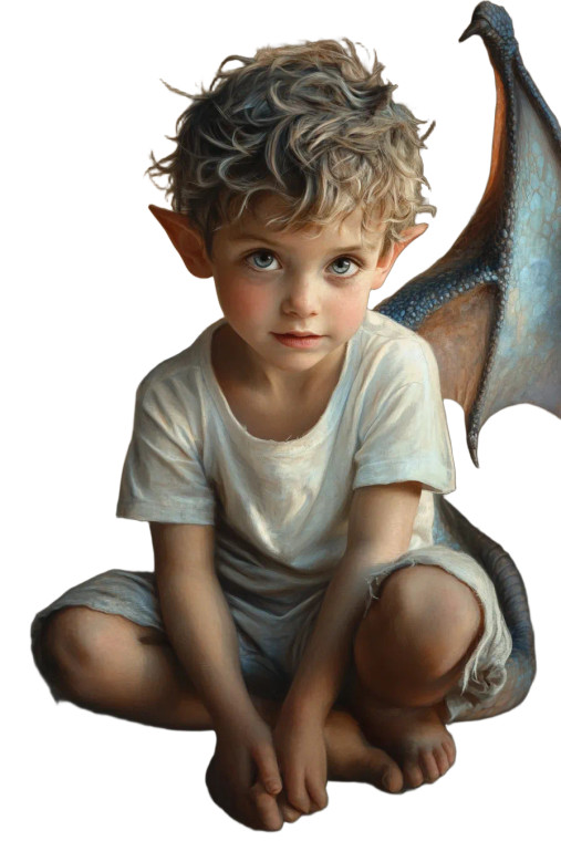 Dragon-Scaled Boy Vinyl Car Decal Sticker – Waterproof & UV-Resistant 8"