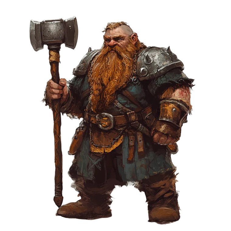 Dwarf Warrior V5 Vinyl Car Decal Sticker – Waterproof & UV-Resistant 8"