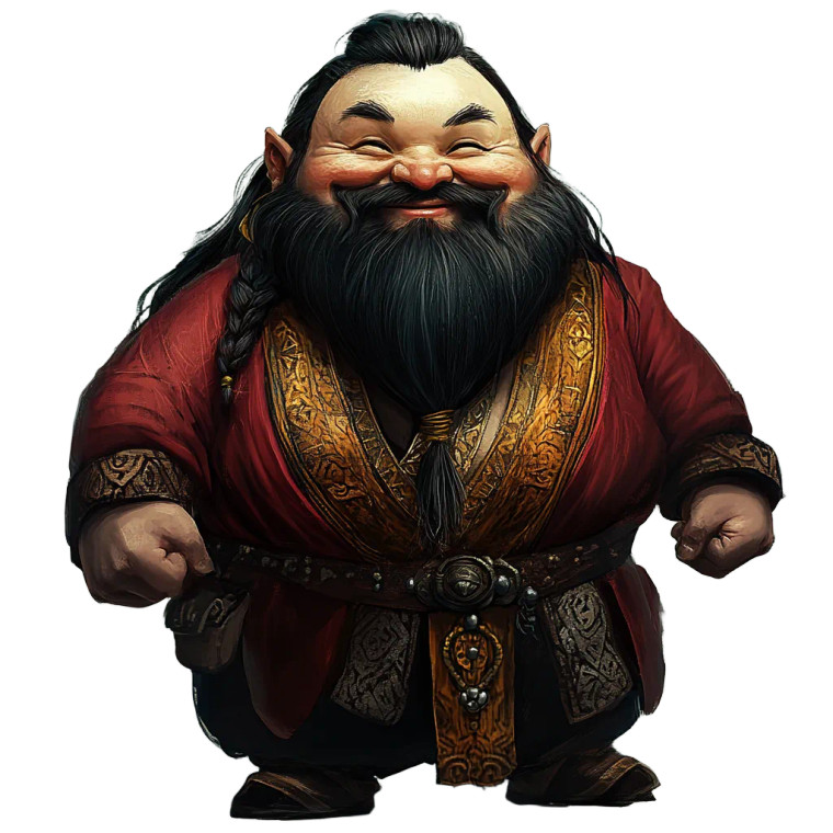 Happy Dnd Dwarf Vinyl Car Decal Sticker – Waterproof & UV-Resistant 8"