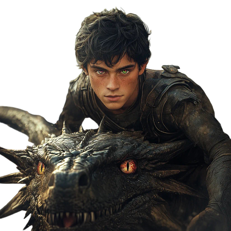 Dragon Rider V4 Vinyl Car Decal Sticker – Waterproof & UV-Resistant 8"