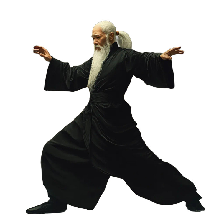 Old Chinese Man Vinyl Car Decal Sticker – Waterproof & UV-Resistant 8"