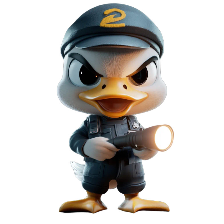 Angry Goose Guard Vinyl Car Decal Sticker – Waterproof & UV-Resistant 8"