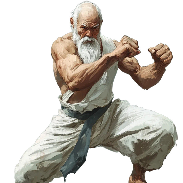 Training Old Man Vinyl Car Decal Sticker – Waterproof & UV-Resistant 8"