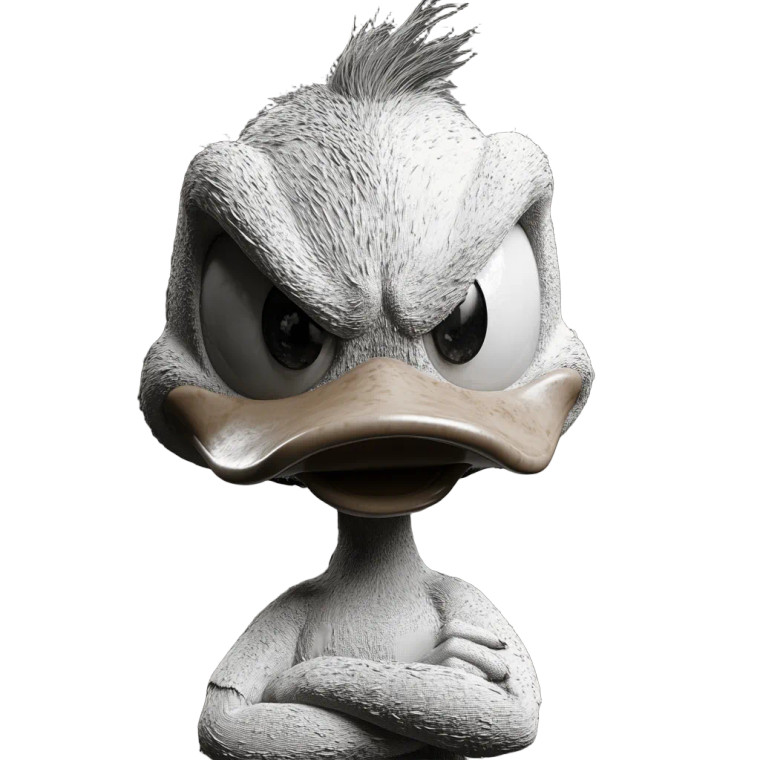 Angry Donald Duck Vinyl Car Decal Sticker – Waterproof & UV-Resistant 8"