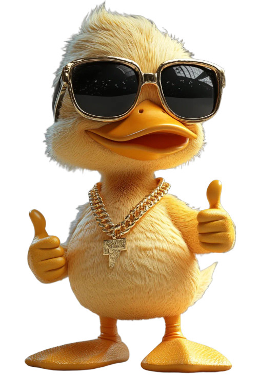 Cool Duck Elvis Vinyl Car Decal Sticker – Waterproof & UV-Resistant 8"