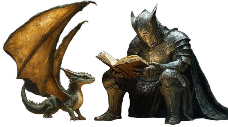 Knight And Dragon V3 Vinyl Car Decal Sticker – Waterproof & UV-Resistant 8"