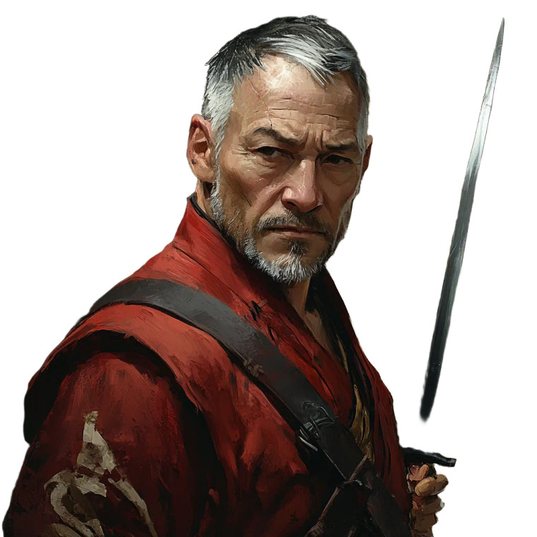 Armed Fantasy Guard Vinyl Car Decal Sticker – Waterproof & UV-Resistant 8"