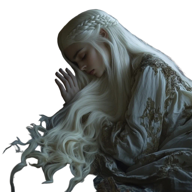 Daemora Sleeping Peacefully Vinyl Car Decal Sticker – Waterproof & UV-Resistant 8"