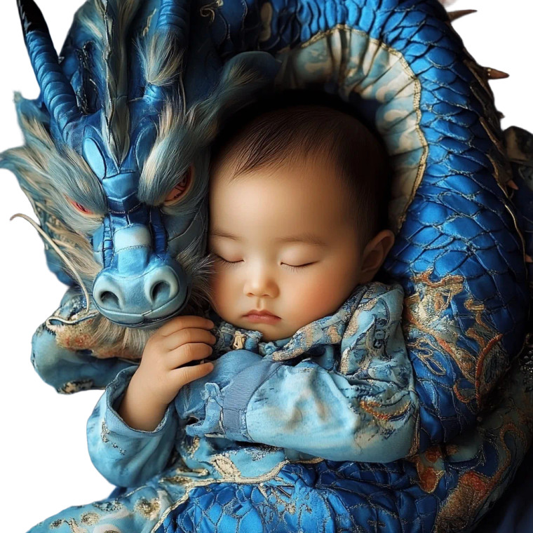 Sleeping Baby Dragon V7 Vinyl Car Decal Sticker – Waterproof & UV-Resistant 8"