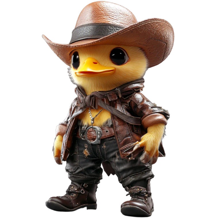 Anime Duck Outfit Vinyl Car Decal Sticker – Waterproof & UV-Resistant 8"