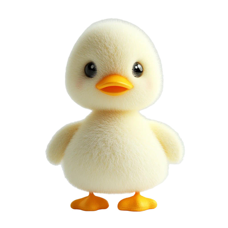 Lovely Duckling Vinyl Car Decal Sticker – Waterproof & UV-Resistant 8"