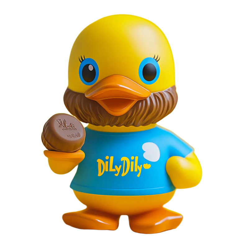 Bearded Rubber Duck Vinyl Car Decal Sticker – Waterproof & UV-Resistant 8"