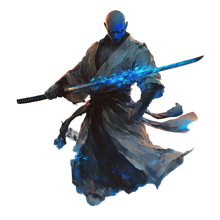 Forbidden Magic Monk Vinyl Car Decal Sticker – Waterproof & UV-Resistant 8"