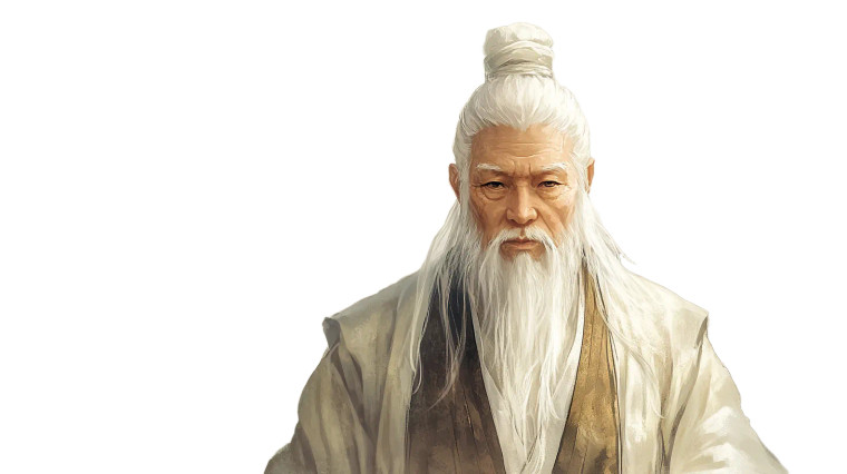 Wise Mandarin Elder Vinyl Car Decal Sticker – Waterproof & UV-Resistant 8"