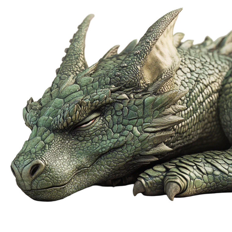 Sleeping Dragon V9 Vinyl Car Decal Sticker – Waterproof & UV-Resistant 8"