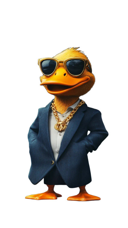 Rich Duck Boss Vinyl Car Decal Sticker – Waterproof & UV-Resistant 8"