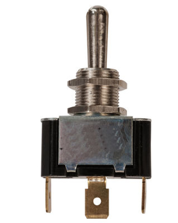 Heavy Duty 25A Marine Toggle Switch | 12V 3-Position MOM On-Off-MOM On | Reliable Brass Nickle Plated Mount | SPDT