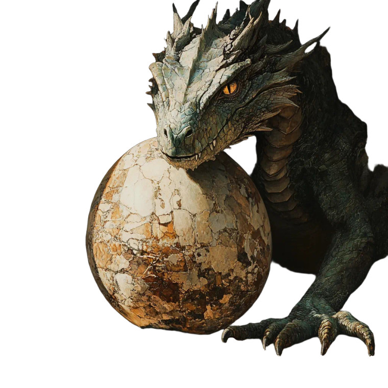 Dragon'S Egg Vinyl Car Decal Sticker – Waterproof & UV-Resistant 8"