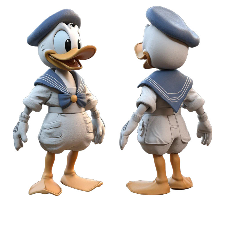 Donald Duck Sailor Vinyl Car Decal Sticker – Waterproof & UV-Resistant 8"