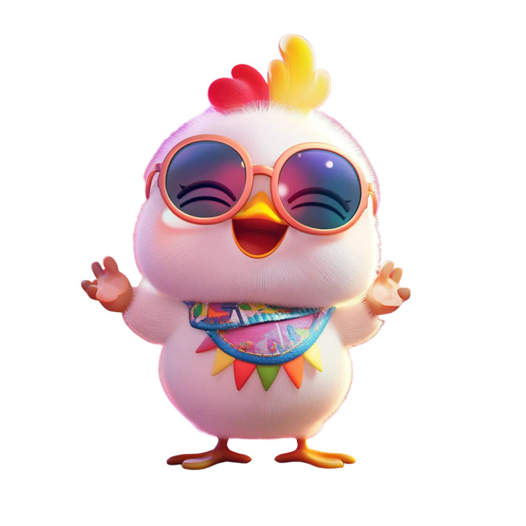 Dancing Hip Hop Chicken Vinyl Car Decal Sticker – Waterproof & UV-Resistant 8"