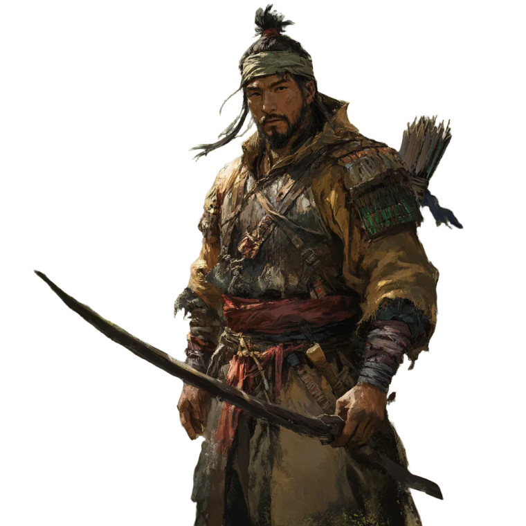 Mongolian Scout Warrior Vinyl Car Decal Sticker – Waterproof & UV-Resistant 8"