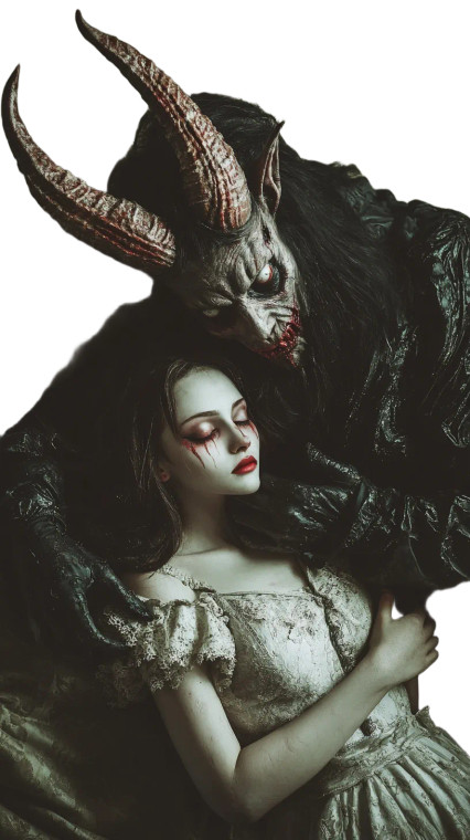 Rotten Demon Embrace Vinyl Car Decal Sticker – Waterproof & UV-Resistant 8"