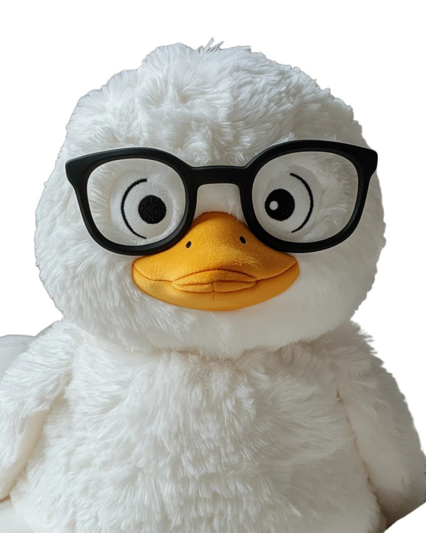 Quazig Plush Toy Vinyl Car Decal Sticker – Waterproof & UV-Resistant 8"