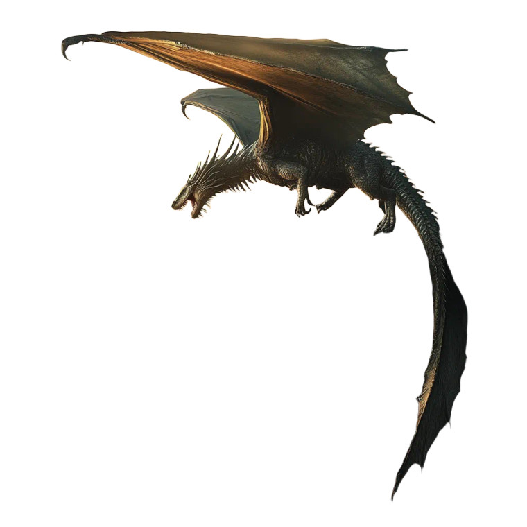 Flying Dragon Fantasy Vinyl Car Decal Sticker – Waterproof & UV-Resistant 8"