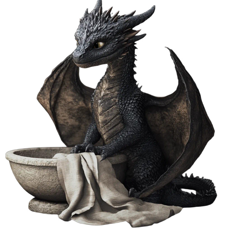 Miniature Dragon Vinyl Car Decal Sticker – Waterproof & UV-Resistant 8"