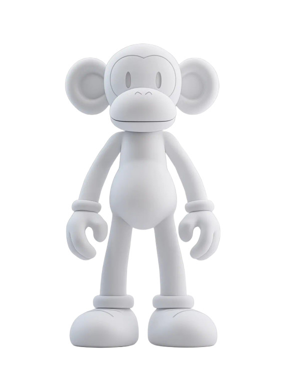 Kaws-Inspired Monkey Toy Vinyl Car Decal Sticker – Waterproof & UV-Resistant 8"