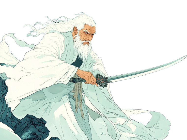 Taoist Dragon Slayer Vinyl Car Decal Sticker – Waterproof & UV-Resistant 8"