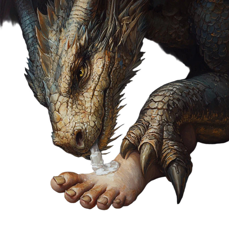 Dragon Healing Foot Vinyl Car Decal Sticker – Waterproof & UV-Resistant 8"