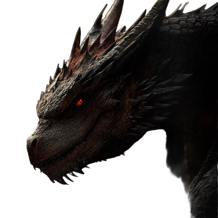 Giant Dragon Emerges Vinyl Car Decal Sticker – Waterproof & UV-Resistant 8"