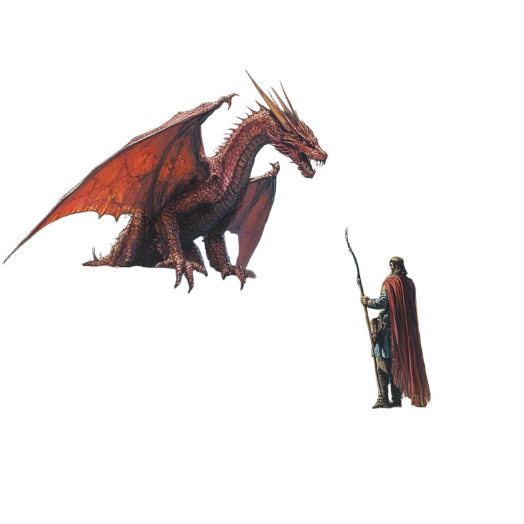 Dnd Dragon Art Vinyl Car Decal Sticker – Waterproof & UV-Resistant 8"