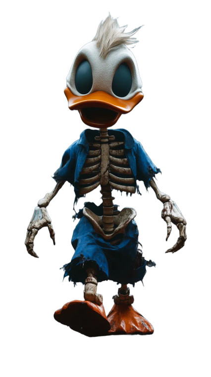 Terror Zombie Duck Vinyl Car Decal Sticker – Waterproof & UV-Resistant 8"