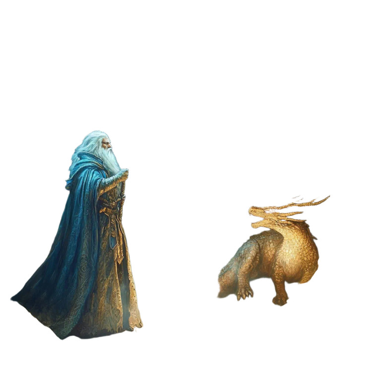 Mystical Wizard Dragon Vinyl Car Decal Sticker – Waterproof & UV-Resistant 8"