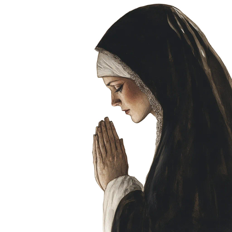 Nun And Devil Vinyl Car Decal Sticker – Waterproof & UV-Resistant 8"