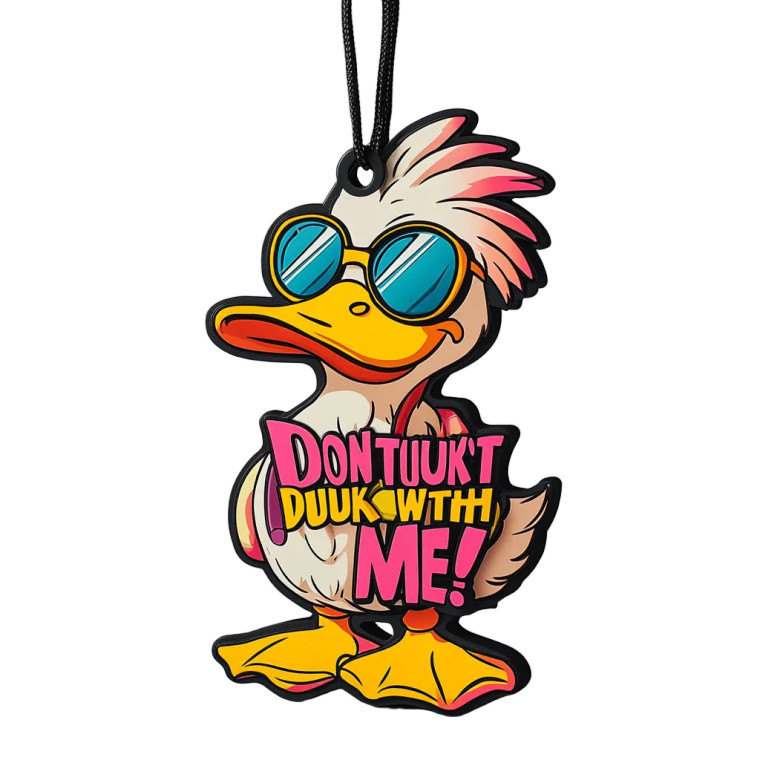 Duck Ornament Design Vinyl Car Decal Sticker – Waterproof & UV-Resistant 8"
