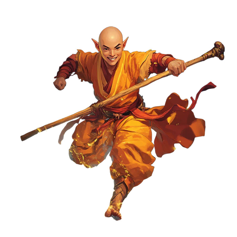 Martial Elf Adventurer Vinyl Car Decal Sticker – Waterproof & UV-Resistant 8"