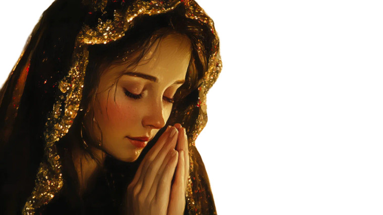 Christmas Mary Vinyl Car Decal Sticker – Waterproof & UV-Resistant 8"