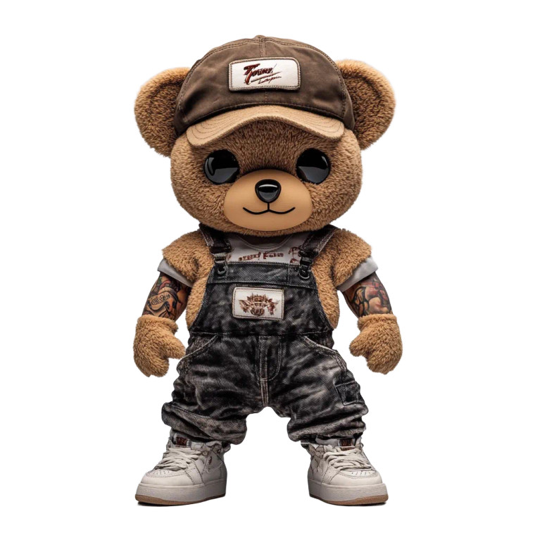 Teddy Bear Café Vinyl Car Decal Sticker – Waterproof & UV-Resistant 8"