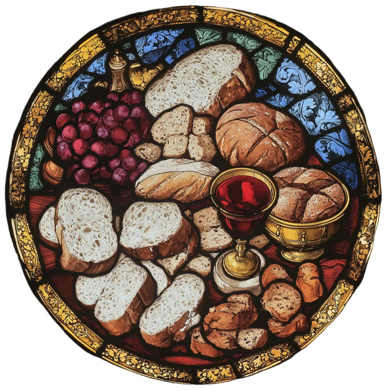 Medieval Bread Wine Vinyl Car Decal Sticker – Waterproof & UV-Resistant 8"