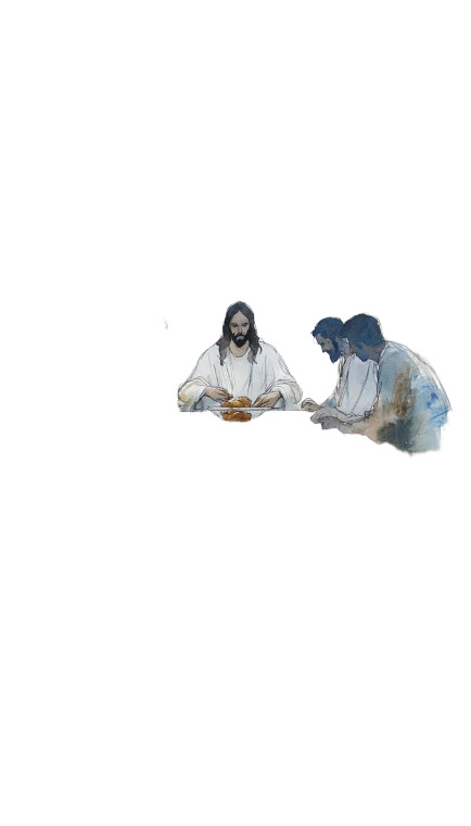 Last Supper Watercolor V2 Vinyl Car Decal Sticker – Waterproof & UV-Resistant 8"