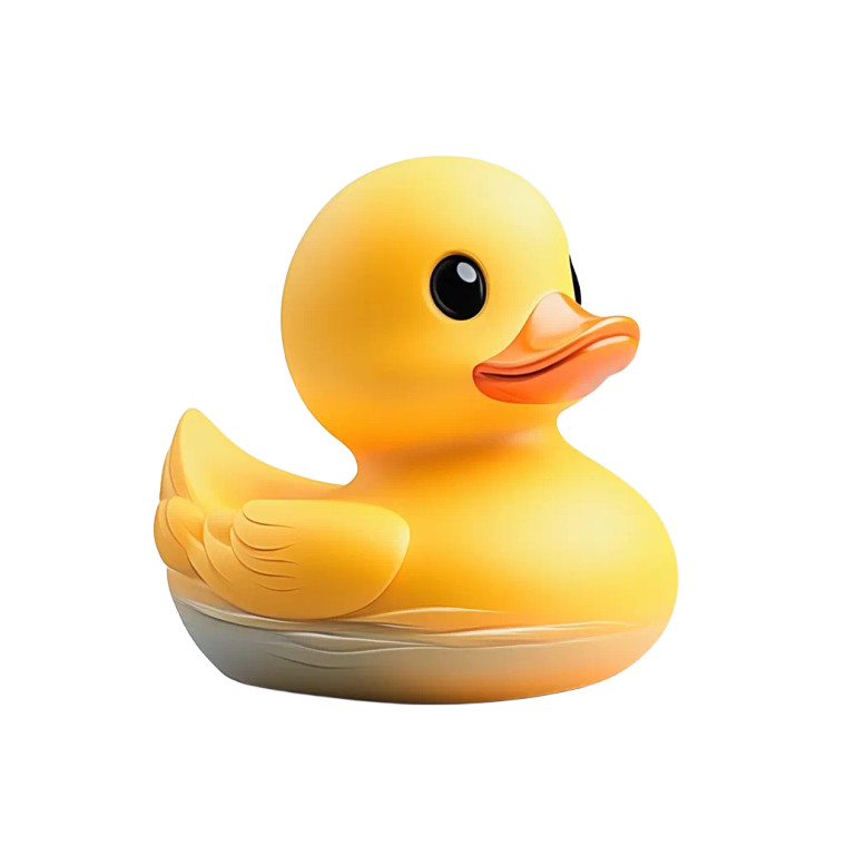 Yellow Rubber Duck V4 Vinyl Car Decal Sticker – Waterproof & UV-Resistant 8"