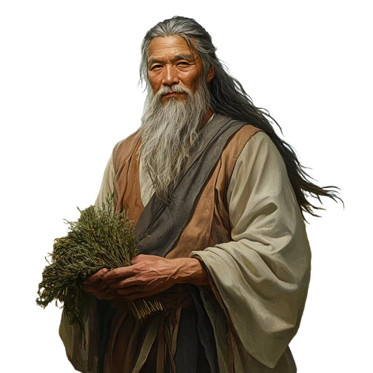 Shennong The Herbalist Vinyl Car Decal Sticker – Waterproof & UV-Resistant 8"